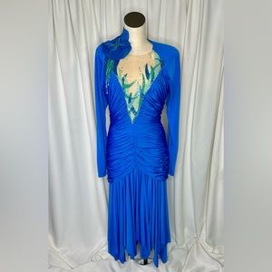 Fantastic vintage sheer illusion 80’s dress